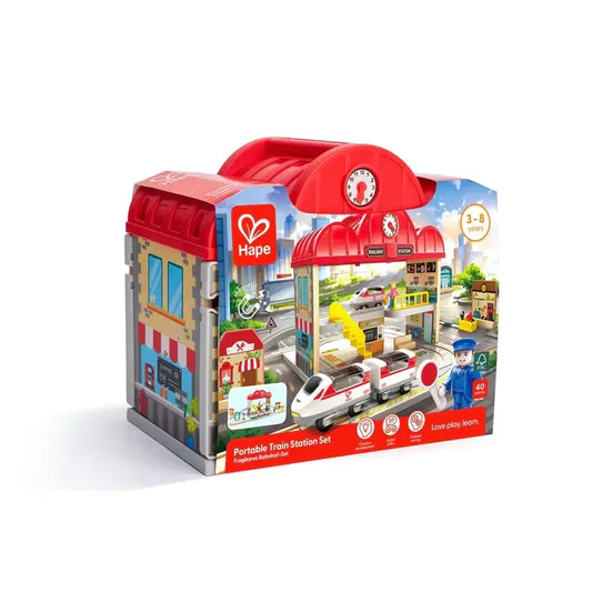 Portable Train Station Set