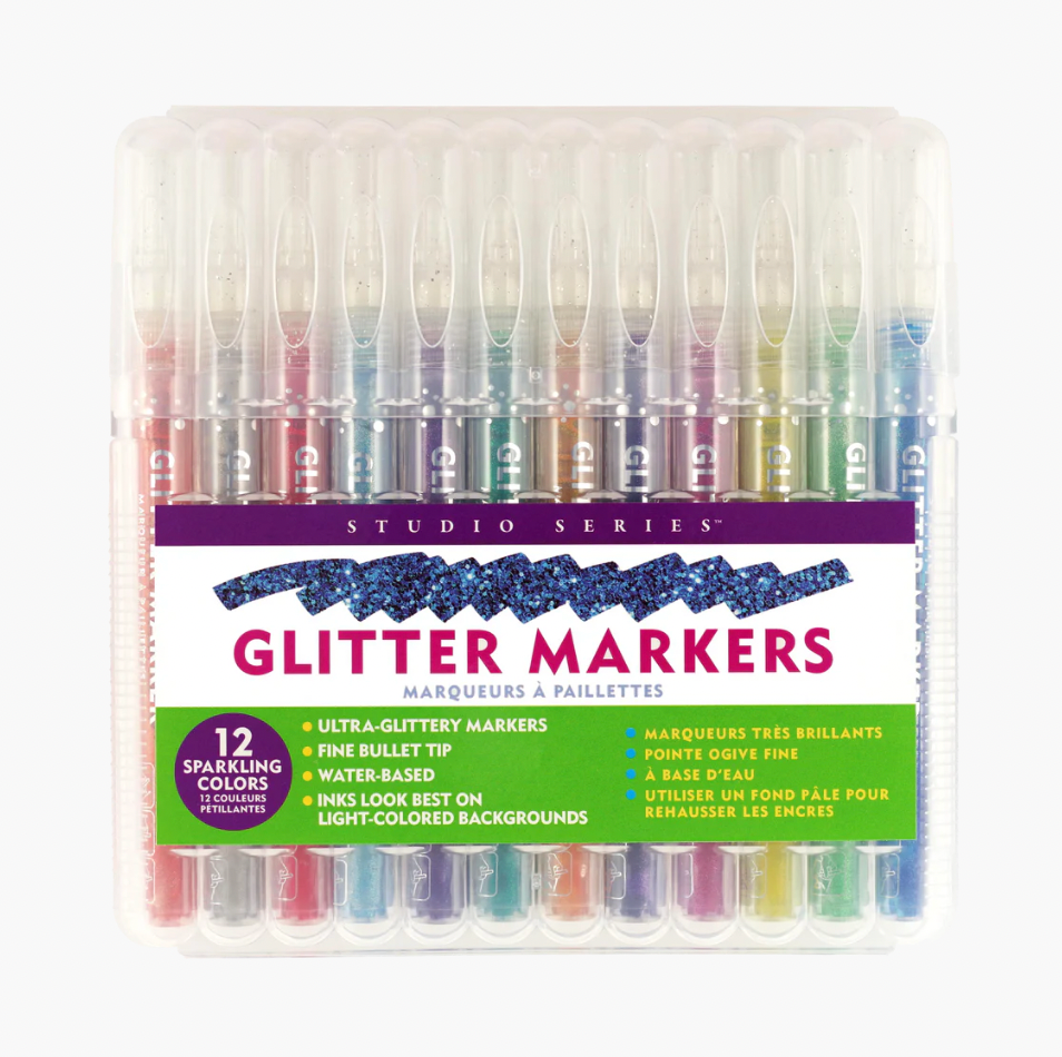 Studio Glitter Marker Set