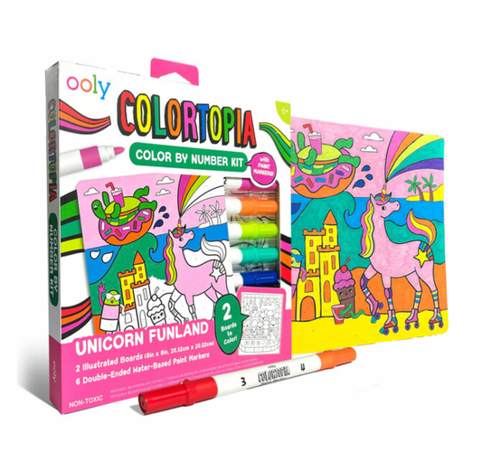 Colortopia: Paint Marker By Number Kit - Unicorn