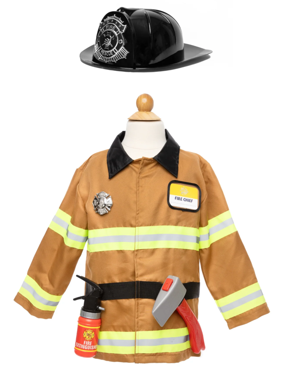 Fire Fighter Tan Costume 5-6