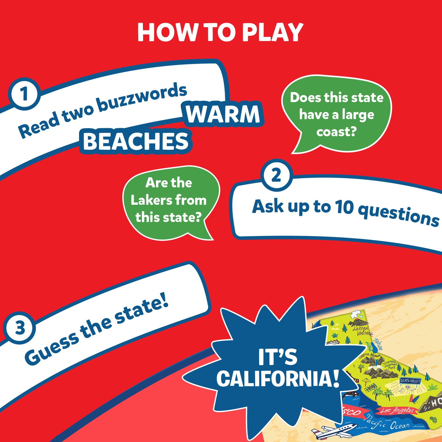 Skillmatics Guess in 10 States of America Card Game