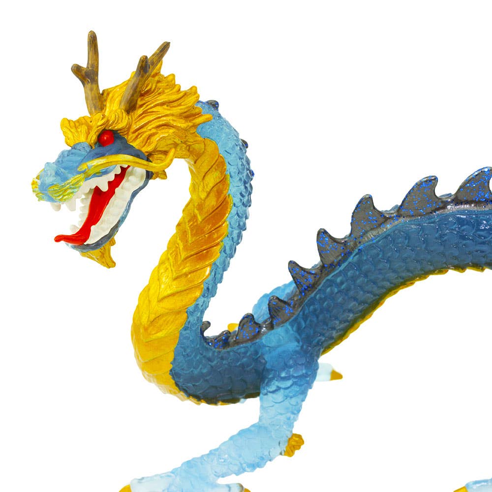 Krystal Blue Dragon Figurine Toy