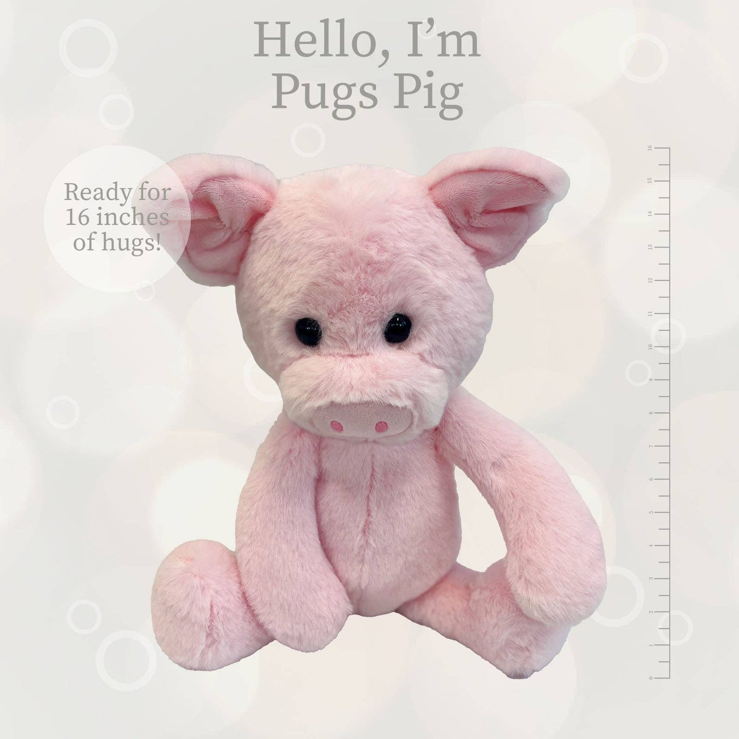 World's Softest Lushee 16 inch Pugs Pig