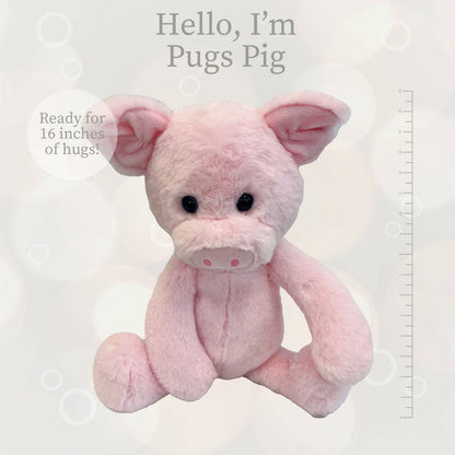 World's Softest Lushee 16 inch Pugs Pig