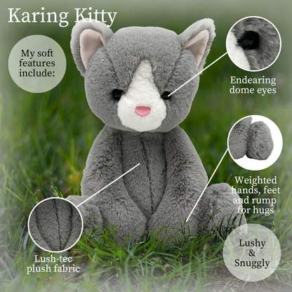 World's Softest Lushee 16 inch - Karing Kitten Gray