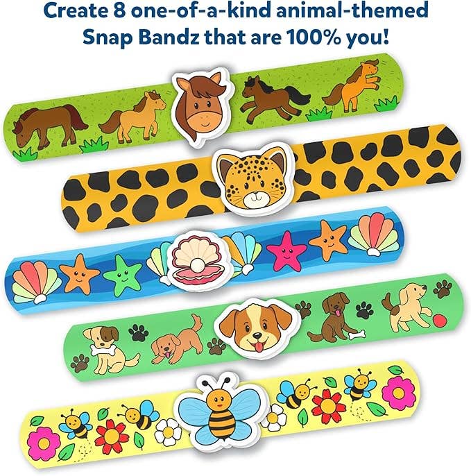 Skillmatics Craft Activity Snap Bandz Animal Friends