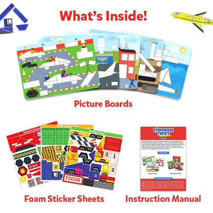 Tangram Twist: Things That Go - Educational Art & Craft