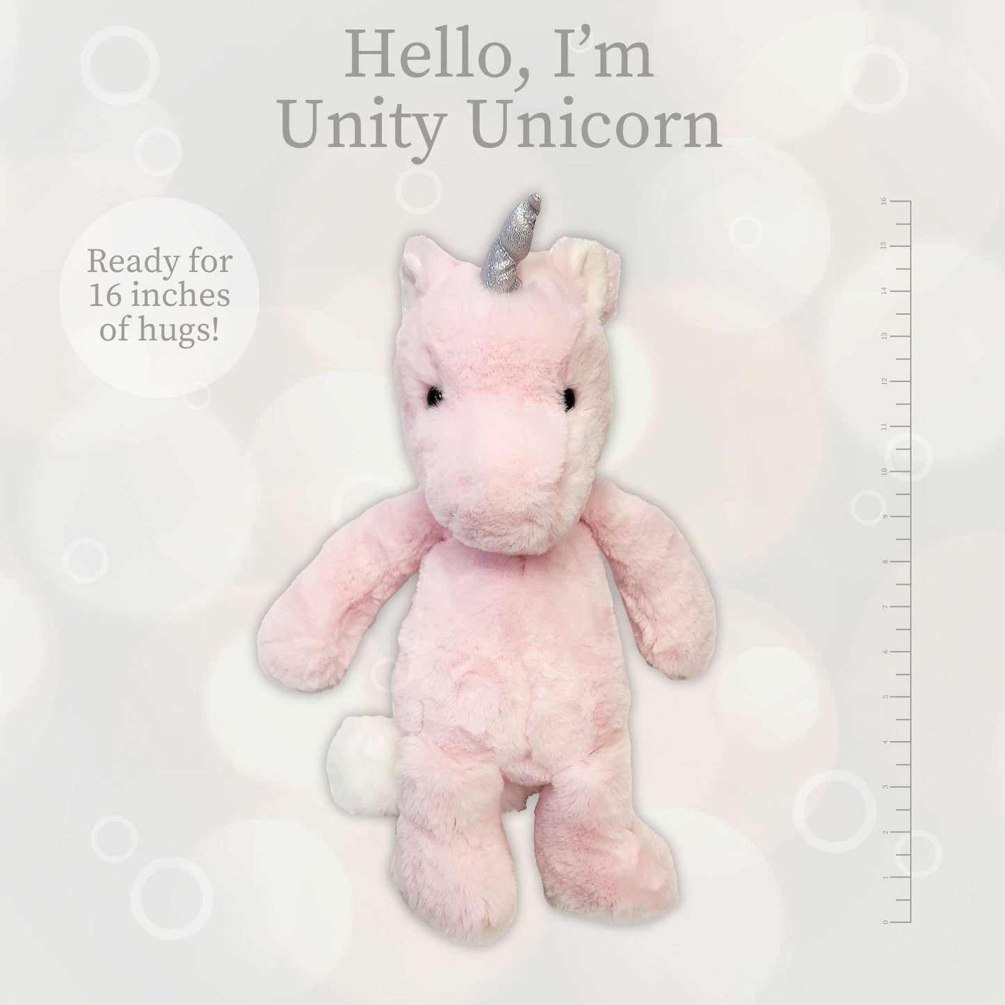 World's Softest Lushee 16 inch - Unity Rose Unicorn