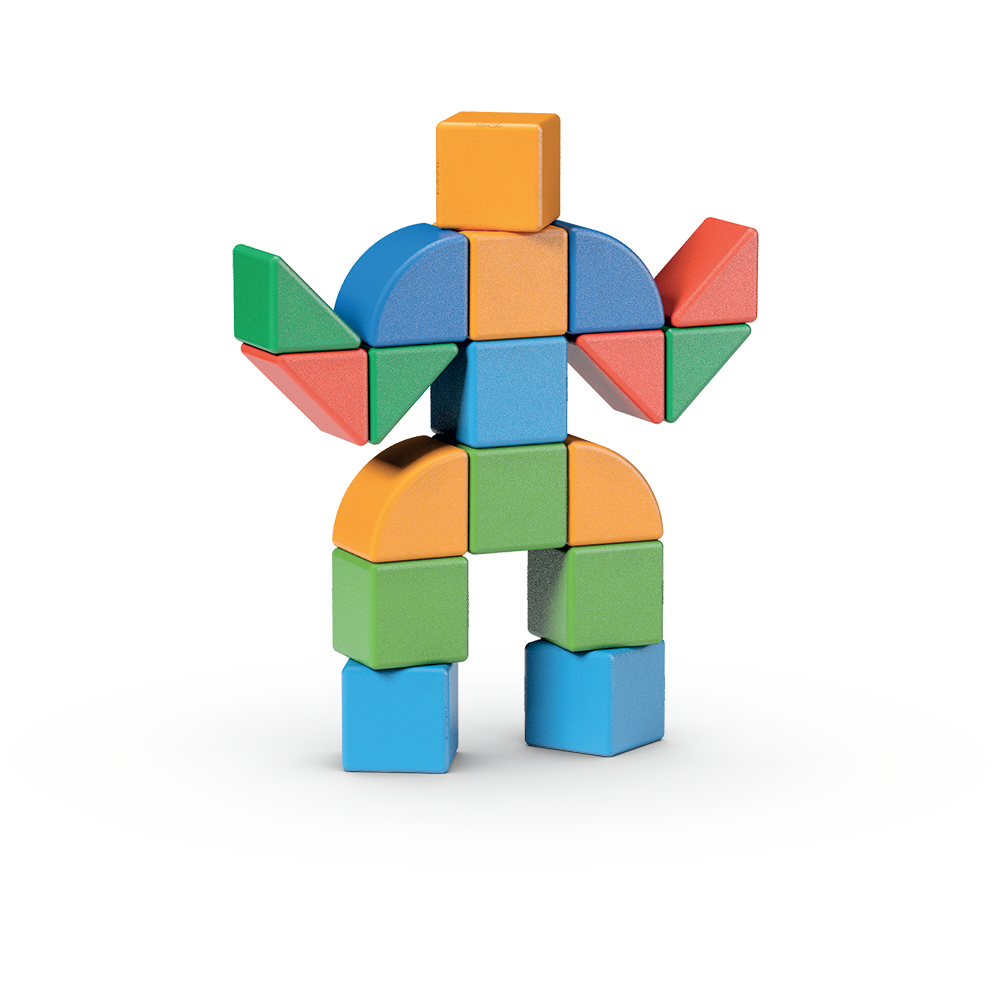 Geomag Magnetic Toys | Magicube Shapes Recycled 25 pcs