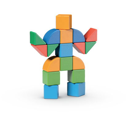 Geomag Magnetic Toys | Magicube Shapes Recycled 25 pcs
