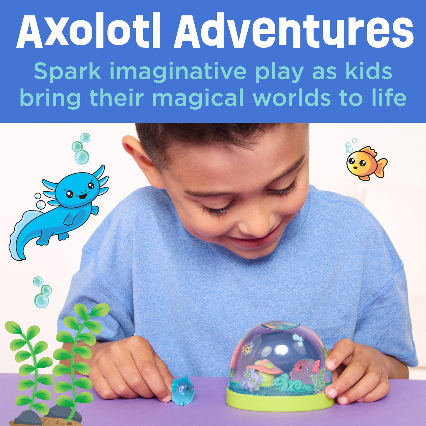 Make Your Own Water Globes – Axolotl Craft Kit Makes 2