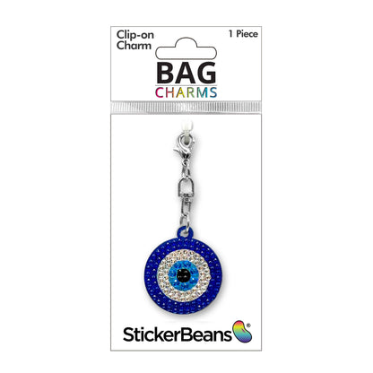 Evil Eye Rhinestone Bag Charm