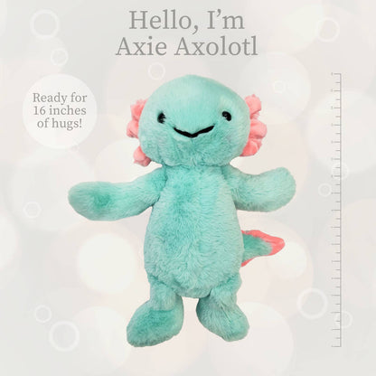 World's Softest Lushee 16 inch - Aqua Axolotl