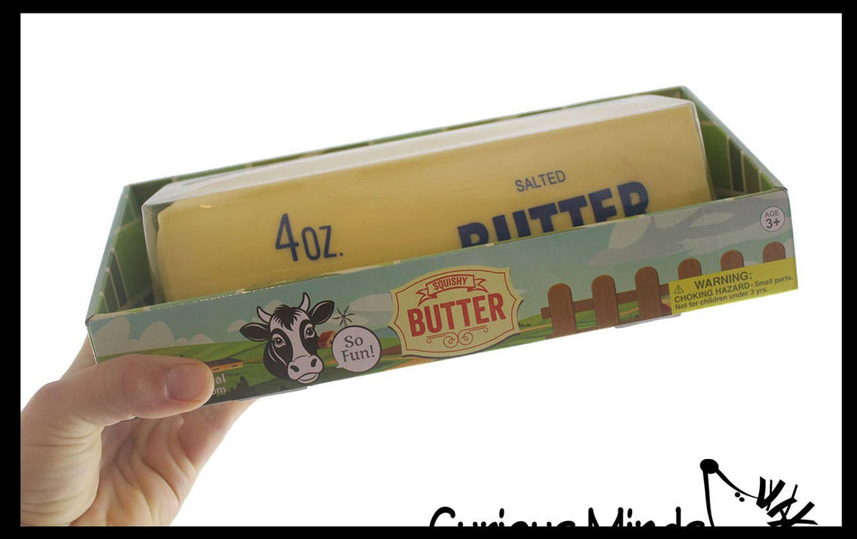 1 Jumbo Butter Squishy Squeeze Stress Ball Soft Doh Filling
