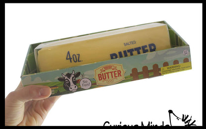 1 Jumbo Butter Squishy Squeeze Stress Ball Soft Doh Filling