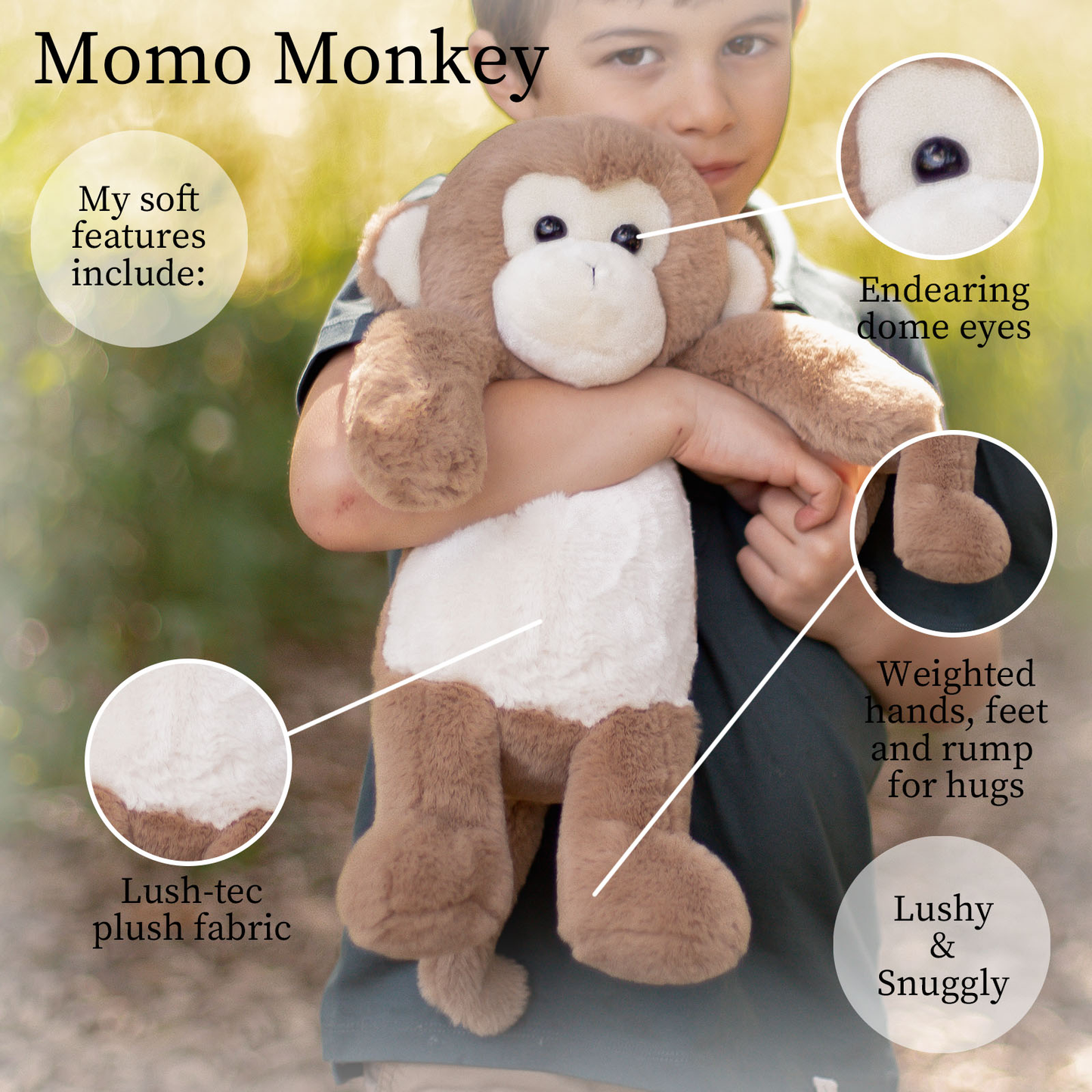 World's Softest Lushee 16 inch - MoMo Monkey
