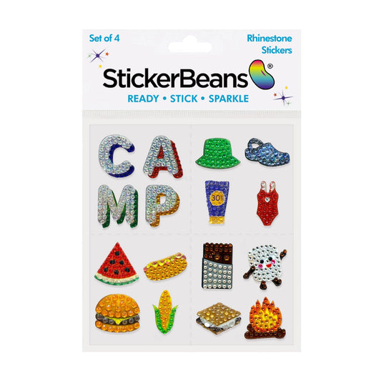 Summer 365 Set of 16 Rhinestone Sticker Multipack: O/S