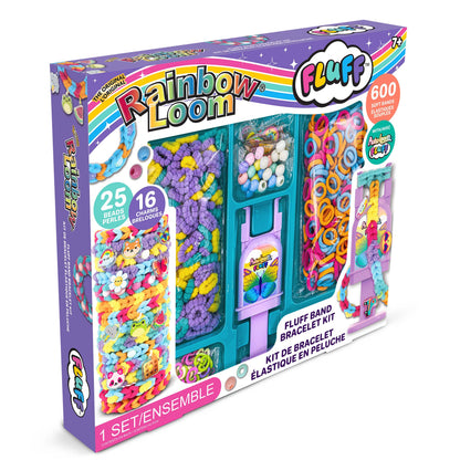 Auto Loom Fluff - 600 Fluff Bands, 16 charms,  and 25 beads