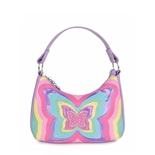 Rayed Butterfly Mini Crescent Bag