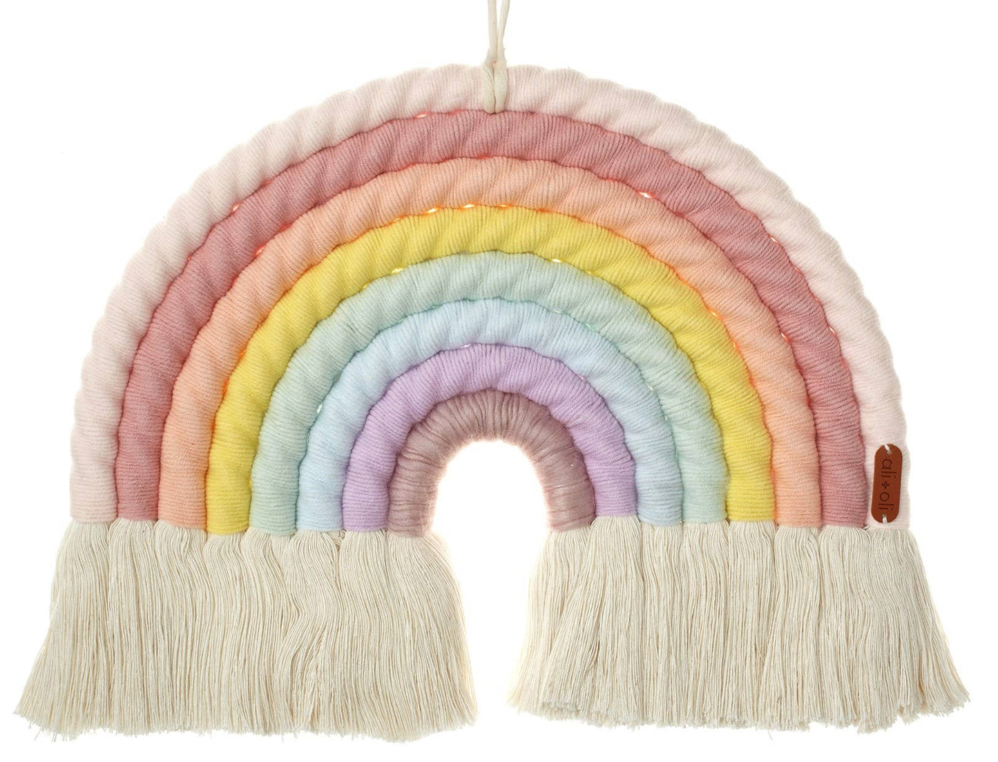 Macrame Nursery Wall Décor - Rainbow (Pastel)