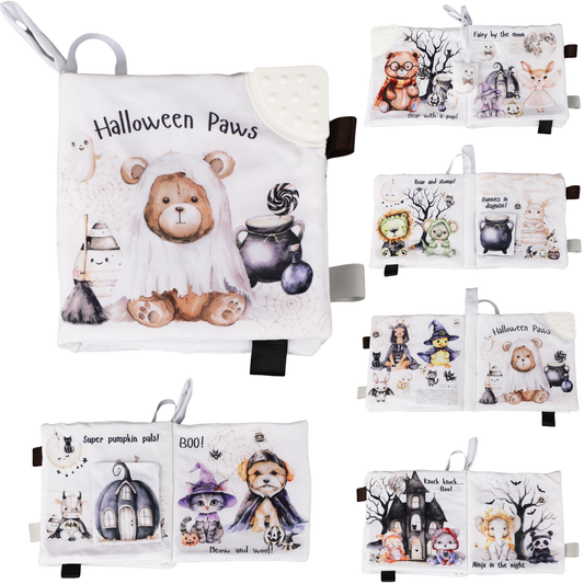 Halloween Paws - Cloth Crinkle Book