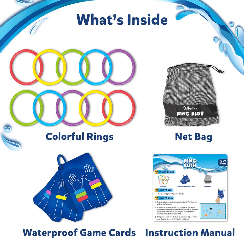 Skillmatics Ring Rush Diving Toys for Kids