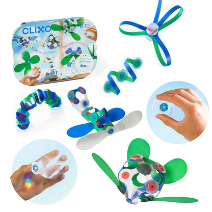 Clixo Window Pack: Blue/Green/Primatic