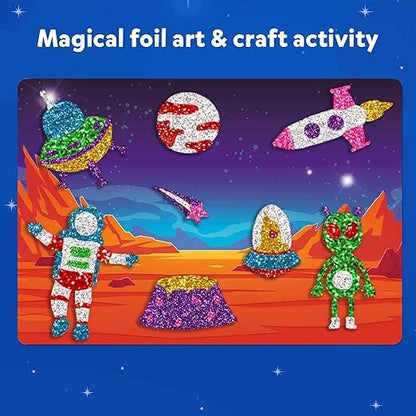 Skillmatics - Foil Fun - Up in Space No Mess Art for Kids