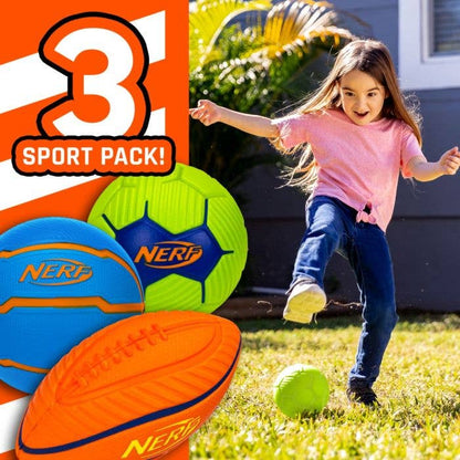 Nerf Mini Sport Foam Ball Set – 3 Pack