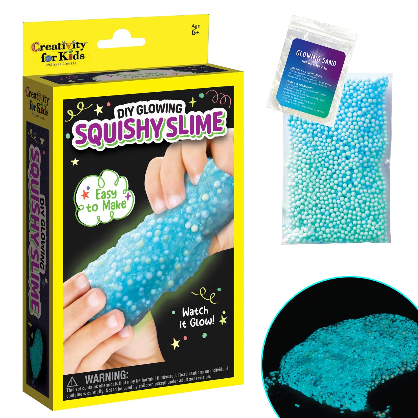 DIY Glowing Squishy Slime Mini Kit for Kids