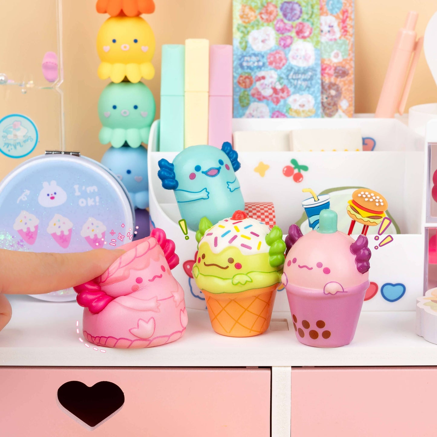 Snaxolotl Mini Squishy Toys PDQ (24pcs/case)