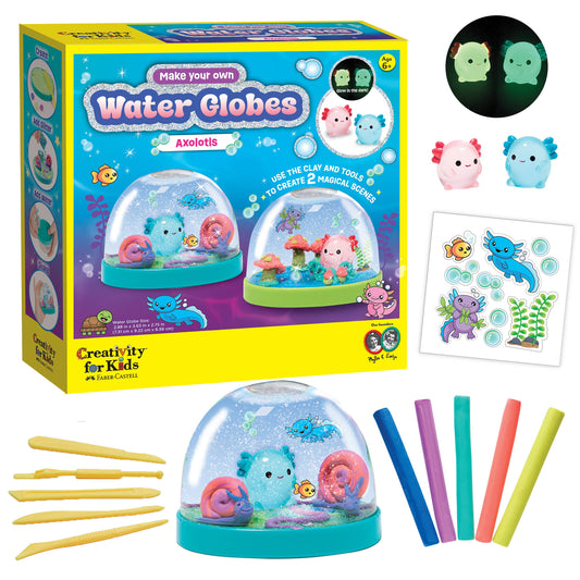 Make Your Own Water Globes – Axolotl Craft Kit Makes 2
