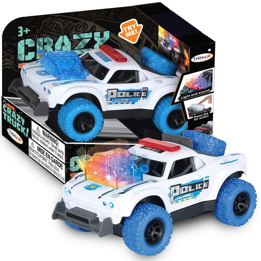 Crazy Trucks Police Car w/ Light & Sound