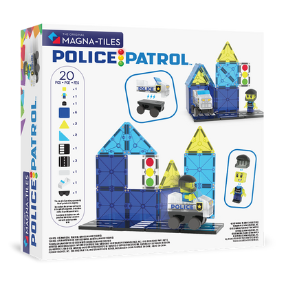 Magna-Tiles Police Patrol 20-Piece Set