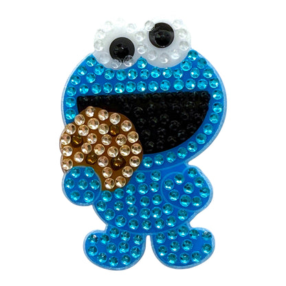 Cookie Monster 2" Rhinestone Sesame Street Sticker: O/S