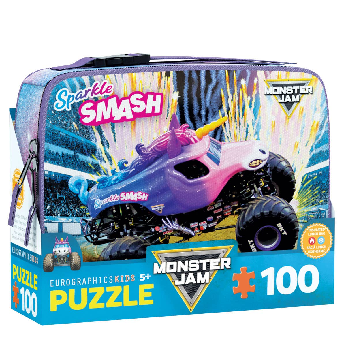 Sparkle Smash Monster Jam Lunch Bag