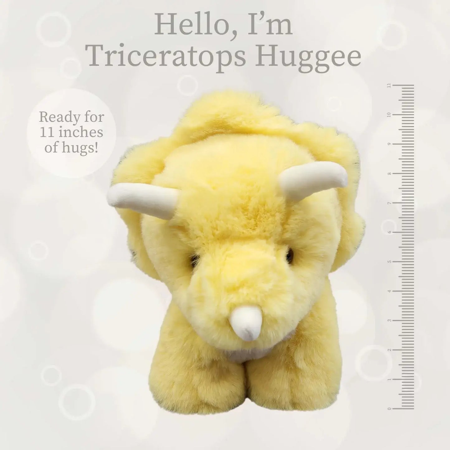 World's Softest 11 inch - Baby Yellow Triceratops