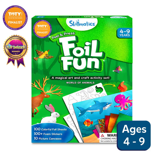 Skillmatics - Foil Fun - World Of Animals Craft Kits