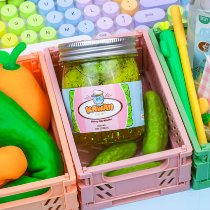Shimmery Pickle Clear Slime (5pcs/case)