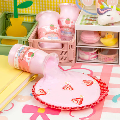 Strawberry Milk Glossy Slime (9pcs/case)