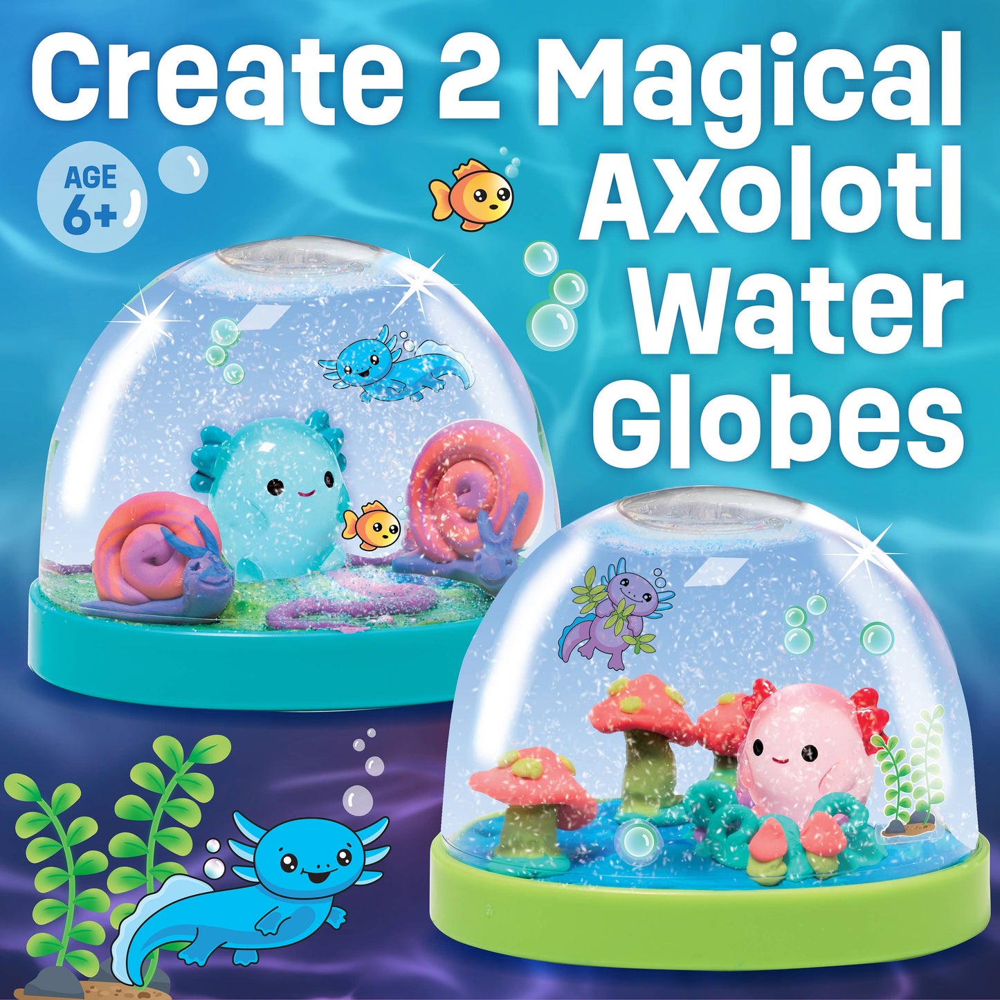 Make Your Own Water Globes – Axolotl Craft Kit Makes 2