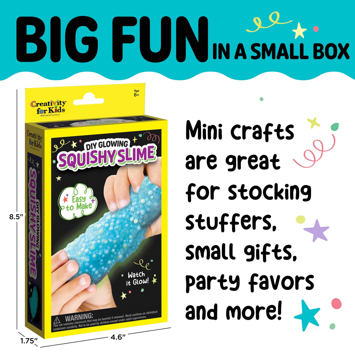 DIY Glowing Squishy Slime Mini Kit for Kids