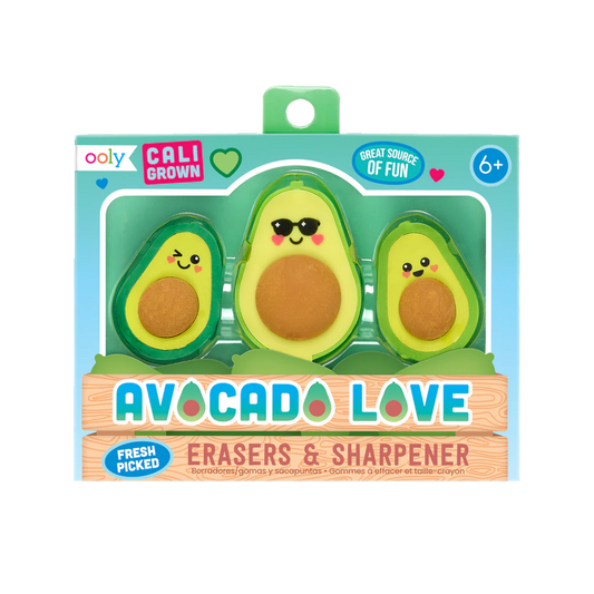 Avocado Love Eraser & Sharpener Set