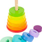 Large Rainbow Stacking Tower