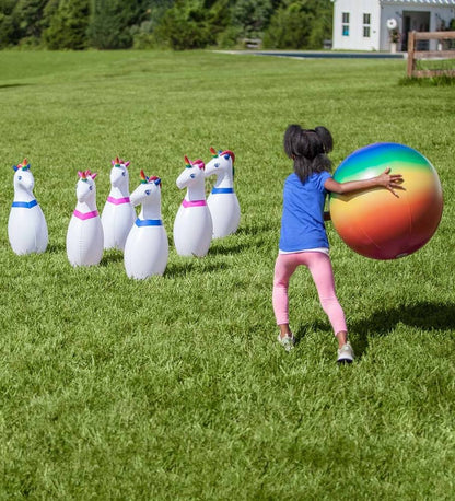 Giant Inflatable Unicorn Bowling